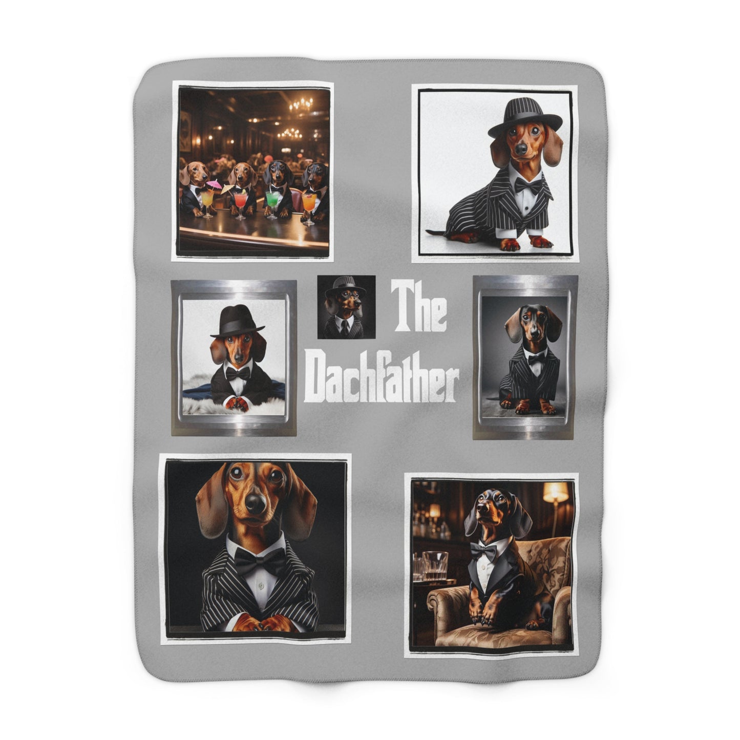 "The Dachfather" 50x60" Sherpa Fleece Blanket