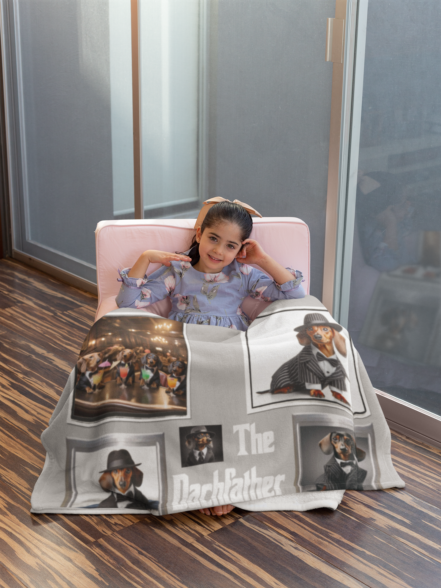 "The Dachfather" 50x60" Sherpa Fleece Blanket