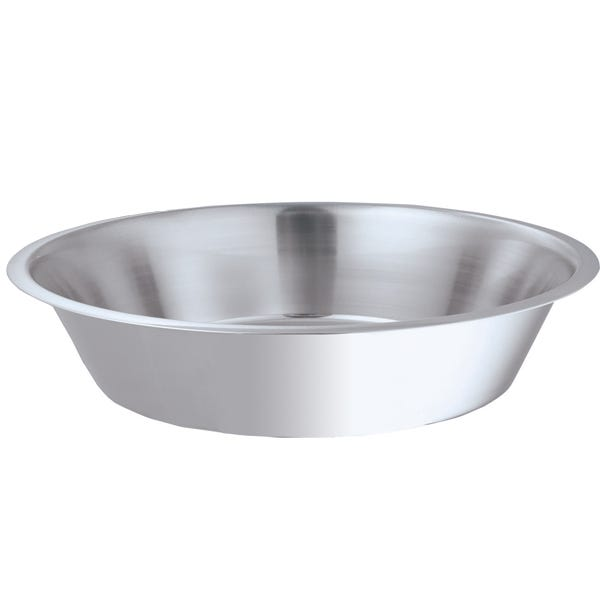 Stainless steel low profile pet cup/bowl for kittens and small animals