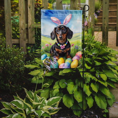 dachshund Easter egg hunt garden flag