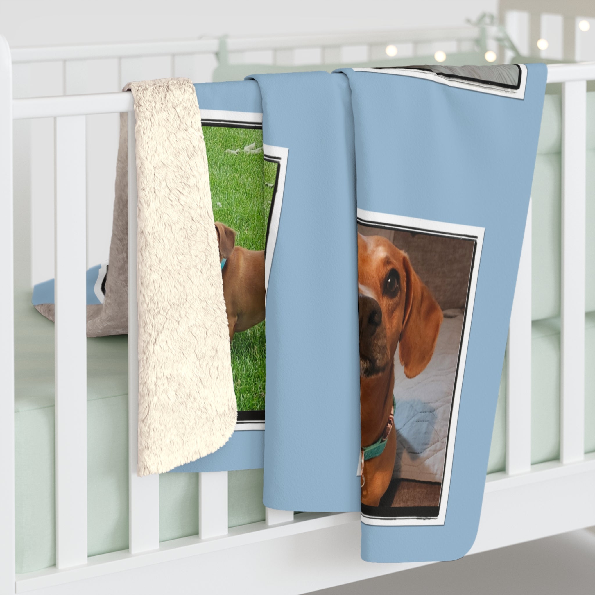 50x60" Personalized Wiener Crew Sherpa Fleece Blanket