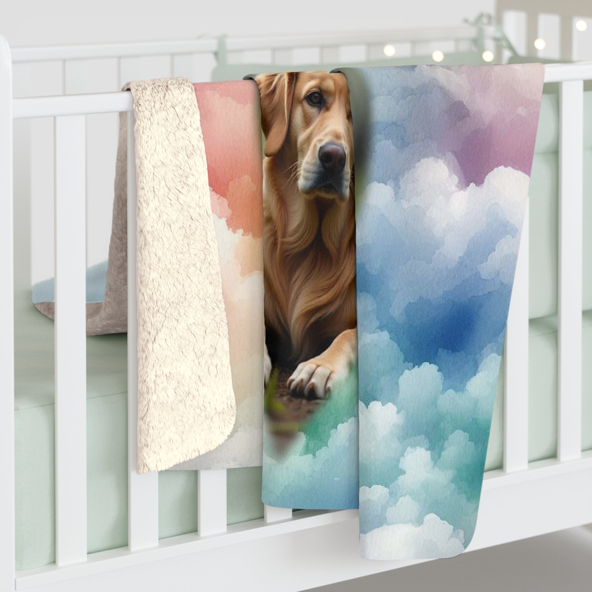 Personalized  "Forever in my heart" Memorial Sherpa Fleece Blanket