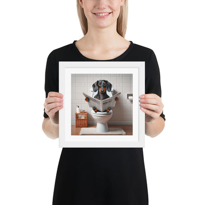 &quot; The Morning News&quot; framed print 10x10&quot; white wood frame