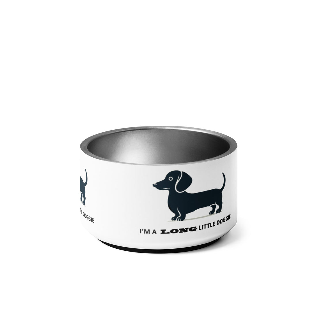 Stainless Steel Dachshund Food Bowl - Pet Accessories Online