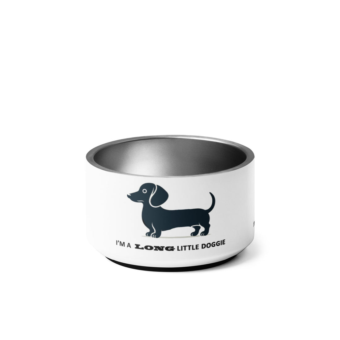 Stainless Steel Dachshund Food Bowl - Pet Accessories Online